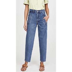 Boyish Parker Jeans City Lights Wash High Rise Rigid Slim Tapered Leg Size 28